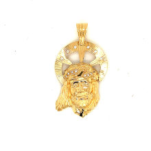 Jesus Pendant 925 Sterling Silver with Cubic Zirconia Jewelry